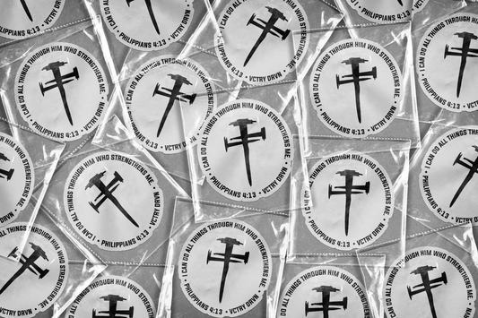 Cross Bible Verse Sticker