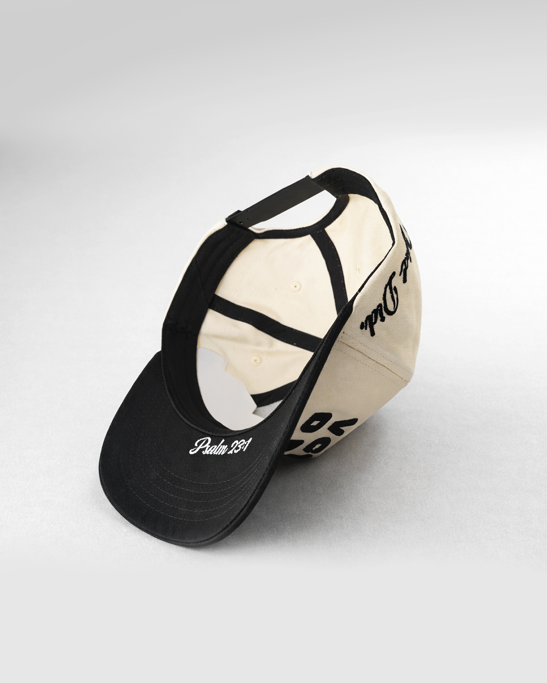 God Did - 5-Panel Hat - Cream/Black
