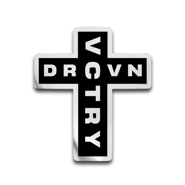 VCTRY DRVN Cross Sticker